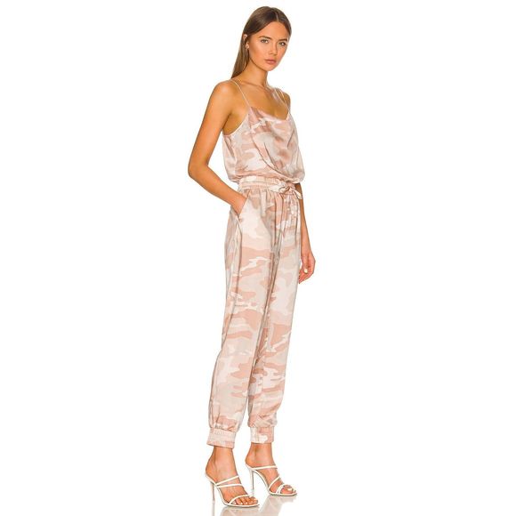 New *FLAW* Cinq a Sept Amia Jumpsuit Trawertine Multi Size L REVOLVE MSRP $395 - Picture 2 of 8